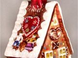 Gingerbread theme Outdoor Decorations Gingerbread House Polish Mouth Blown Glass Christmas Tree ornament