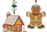 Gingerbread theme Outdoor Decorations Pack Of 24 Gingerbread House Man Christmas Dangler Hanging Party