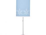 Girly Bedside Lamps Simple Light Blue Pretty orchid Flower with Name Table Lamps