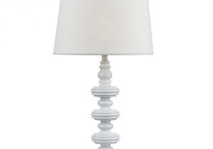 Girly Desk Lamps White Moulded Resing Table Lamp with White Shade Bedroom