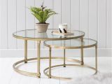 Glass Center Table Living Room Coco Nesting Round Glass Coffee Tables In 2018