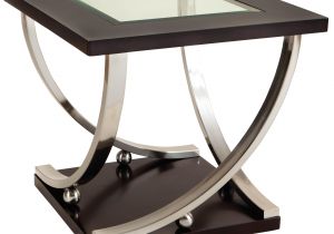 Glass Metal Coffee Table Merlot Square Coffee Table