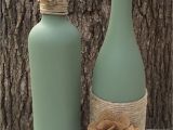 Glass Milk Bottle Decoration Ideas Sage Hand Painted Wine Bottles with Twine and Burlap Flowers Set Of