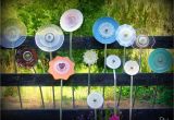 Glass Plate Flower Garden Art Spittin toad Garden Art From Up Cycled Dishes