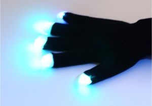 Gloves that Light Up Flashing Fingertip Light 7 Mode Led Gloves Mittens Costumes Rave
