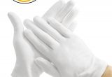 Gloves that Light Up Maydahui White Cotton Gloves 9 4 Large Size for Cosmetic