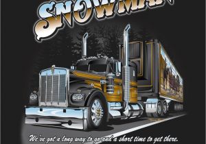 Go Lights for Trucks Snowman Bandit Back T Shirt Design for Brts Retail Line Of T