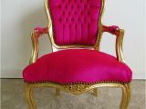 Gold and White Accent Chair Baroque Armchair Accent Chair Gold and Fuchsia Hot Pink