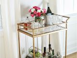 Gold Bar Cart with Wine Rack Diy Faux Marble Bar Cart Makeover Pinterest Gold Bar Cart Bar