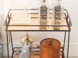 Gold Bar Cart with Wine Rack Must Shop Schatzi Pinterest Glass Bar Bar Carts and Copper Bar