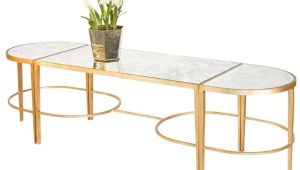 Gold Leaf Coffee Table Worlds Away Fnamcf3 3 Piece Gold Leaf Sabre Leg Coffee Table