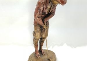 Golf Statues Home Decorating Golf Statue 11 Tall Austin Alexsander Danel Bronze Finish Chalkware