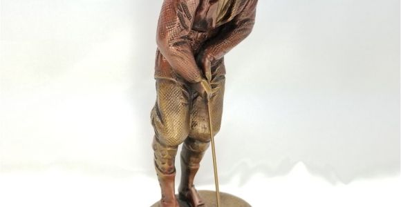 Golf Statues Home Decorating Golf Statue 11 Tall Austin Alexsander Danel Bronze Finish Chalkware