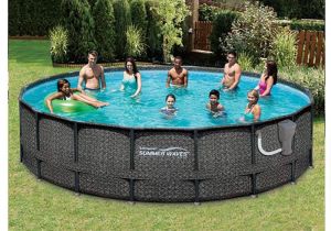 Gorilla Floor Padding for 18ft Round Above Ground Swimming Pools Amazon Com Summer Waves Elite Wicker Print 18 X 48 Above Ground