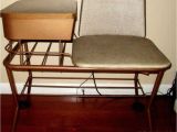 Gossip Bench for Sale Mid Century Designer Lu Van Telephone Table Chair Gossip Bench