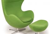 Green Accent Chair with Ottoman Kar L Egg Chair & Ottoman Apple Green Boucle Cashmere