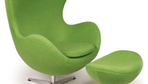 Green Accent Chair with Ottoman Kar L Egg Chair & Ottoman Apple Green Boucle Cashmere