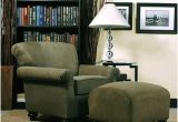 Green Accent Chair with Ottoman Portfolio Capri Moss Green Microfiber Arm Chair and