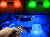 Green Interior Led Lights for Cars 2018 Rgb Light 48led Usb Music sound Active Car Interior Led Strips