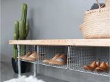 Green touch Racks Shoe Storage Shoe Storage Bench Entryway Bench Industrial Bench