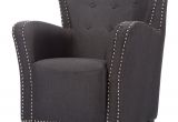 Grey Accent Chair Cheap Baxton Studio Acton Wood & Dark Grey Linen Contemporary
