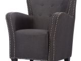 Grey Accent Chair Cheap Baxton Studio Acton Wood & Dark Grey Linen Contemporary