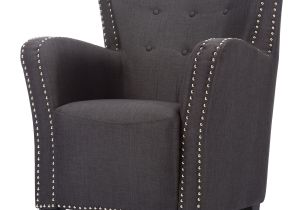 Grey Accent Chair Cheap Baxton Studio Acton Wood & Dark Grey Linen Contemporary