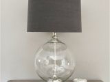 Grey and Yellow Floor Lamp Glass Ball Table Lamp and Grey Shade by Primrose Plum