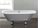 Grey Freestanding Bathtub April Kildwick Back to Wall Freestanding Bath In Dove Grey