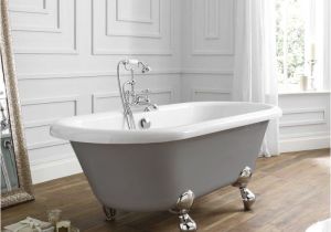 Grey Freestanding Bathtub April Skipton Double Ended Freestanding Bath In Dove Grey