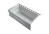 Grey Whirlpool Bathtub Kohler Archer 6 Ft Whirlpool Tub In Ice Grey K 1124 Graw