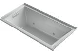 Grey Whirlpool Bathtub Kohler Underscore 5 Ft Acrylic Rectangular Drop In