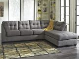 Guildcraft Furniture Maier Charcoal 2 Piece Sectional W Sleeper sofa Right Chaise by