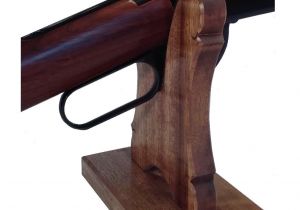 Gun Display Rack Oak Gun Rack Stand Presentation Table top Display Rifle Shotgun