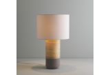 Habitat Yellow Floor Lamp Tub Grey Spun Bamboo Table Lamp with Fabric Shade Lanterns