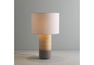Habitat Yellow Floor Lamp Tub Grey Spun Bamboo Table Lamp with Fabric Shade Lanterns