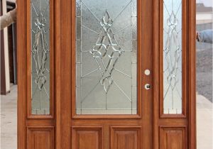 Half Light Door Front Entry Doors with Side Lights Showroom Display Door Finished