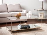 Half Moon Tables Living Room Furniture Shop Silver orchid Olivia Goldtone Glass top Coffee Table Sale