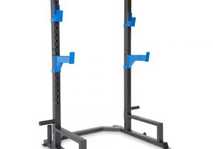Half Squat Rack with Pull Up Bar Free Standing Squat Rack Heavy Duty Steel Plate Hold Bar Catch