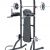 Half Squat Rack with Pull Up Bar Power tower Exercise Equipment Workout Home Gym Squat Rack Bench