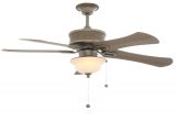 Hampton Bay Ceiling Fan Light Bulb Replacement Hampton Bay Algiers 54 In Indoor Outdoor Cambridge Silver Ceiling