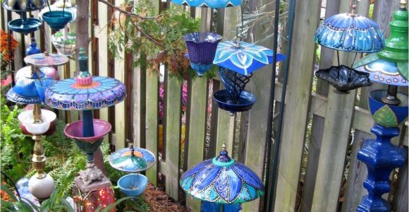 Hand Blown Glass Garden Art Donna S Art at Mourning Dove Cottage Whimsical Garden Lamps and