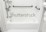 Handicap Bathtub Grab Bars Handicapped Disabled Access Bathroom Bathtub Grab Stock