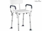 Handicap Bathtub Handles Hairby Shower Chair with Arms Back Adjustable Medical Bath
