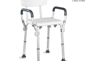 Handicap Bathtub Handles Hairby Shower Chair with Arms Back Adjustable Medical Bath
