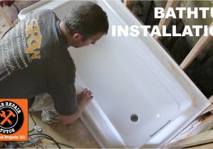 Handicap Bathtub Installer How to Install A Bathtub Acrylic Kohler Archer Step by