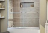 Handicap Bathtub with Door Dreamline Encore 56 In to 60 In X 58 In Framed bypass