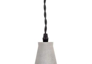 Hanging Lamps with Chain and Plug Amazon Com Kikkerland Cone Concrete Pendant Lamp Home Kitchen