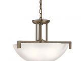 Hanging Lamps with Chain and Plug Kichler Lighting Eileen Collection 3 Light Olde Bronze Led Inverted