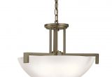 Hanging Lamps with Chain Kichler Lighting Eileen Collection 3 Light Olde Bronze Led Inverted